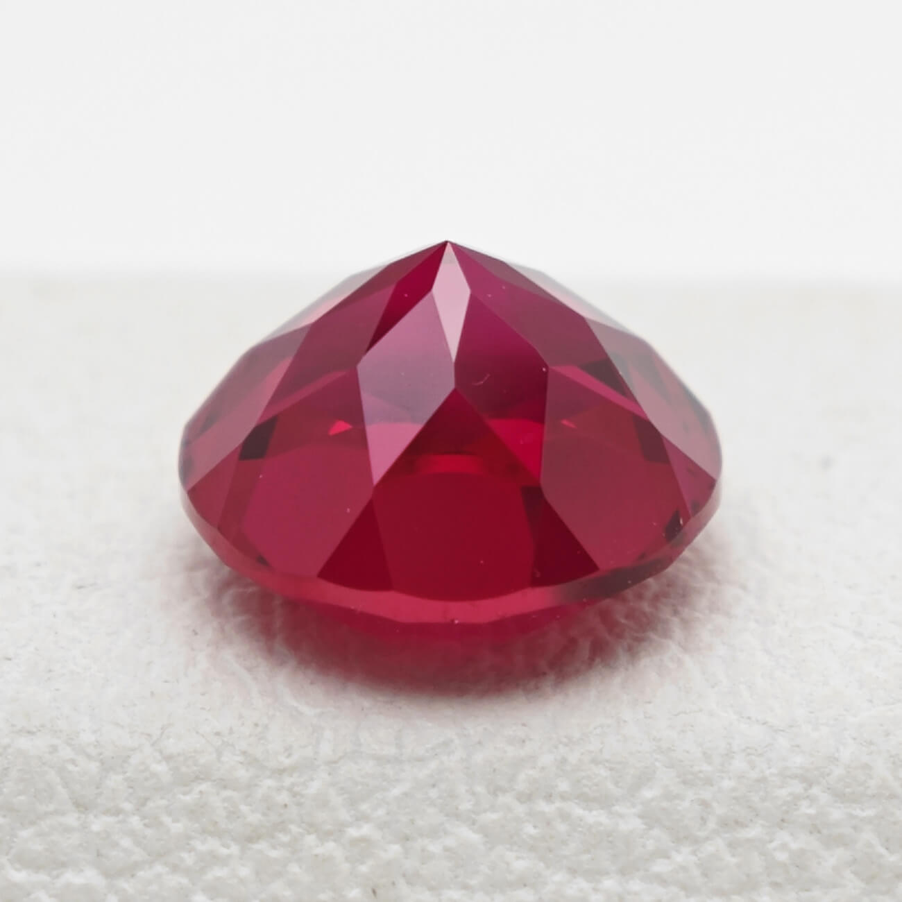 Round Brilliant Cut Lab Grown Ruby