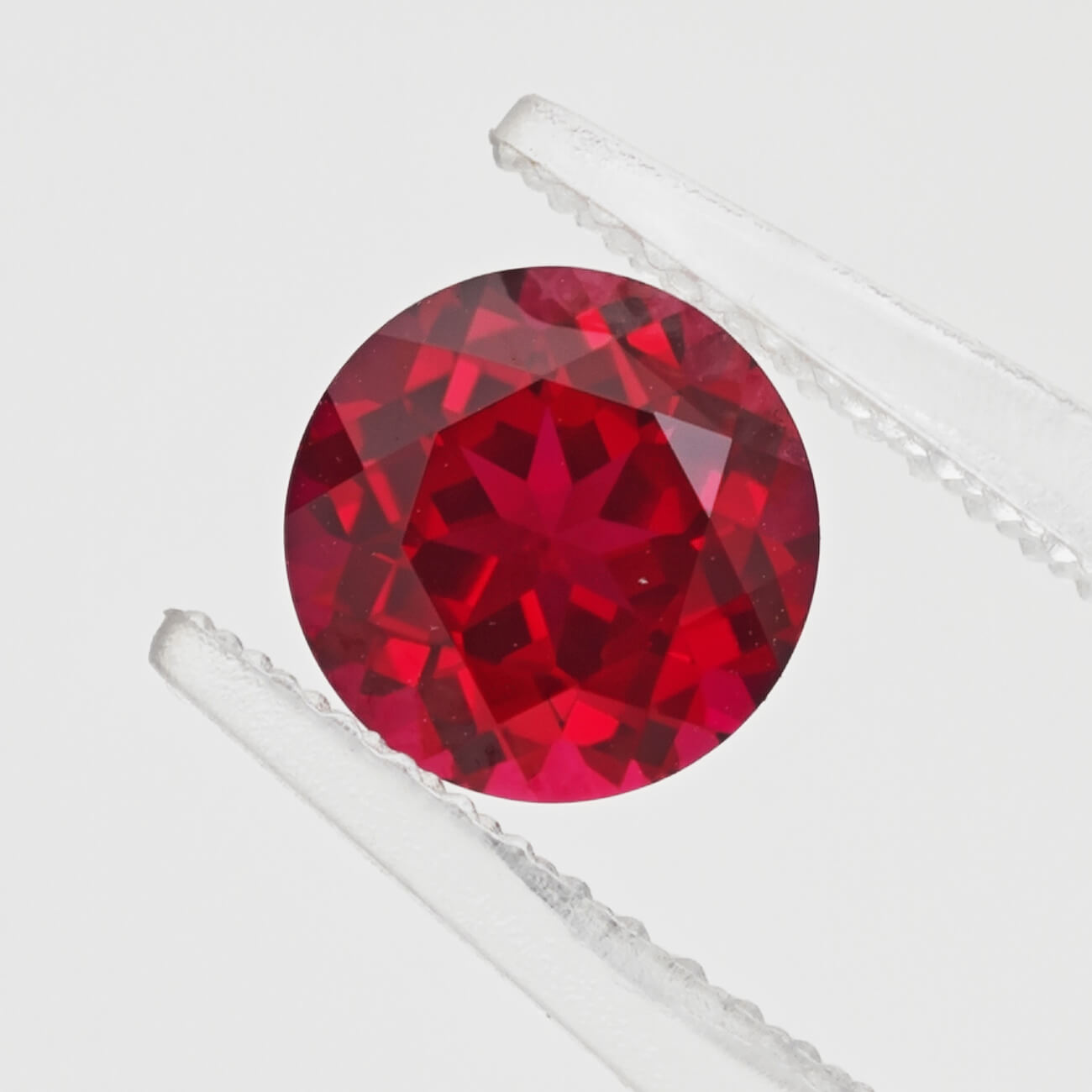 Round Brilliant Cut Lab Grown Ruby