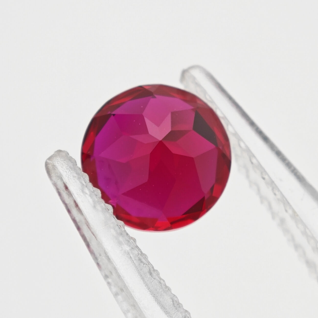 Round Brilliant Cut Lab Grown Ruby
