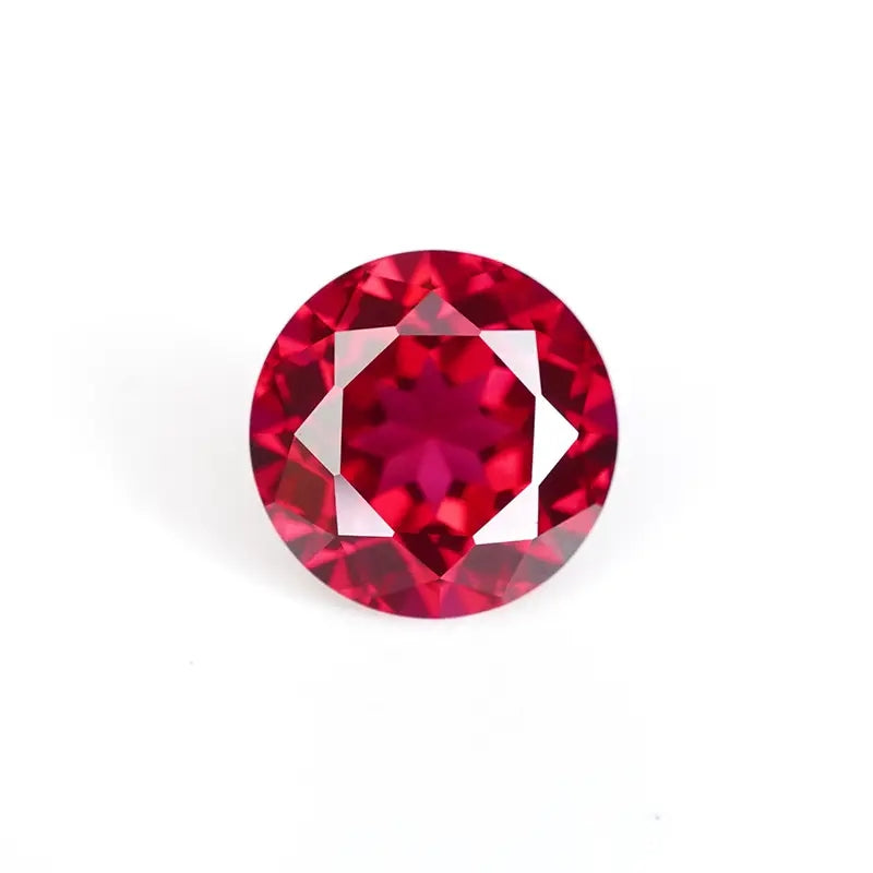 Round Brilliant Cut Lab Grown Ruby
