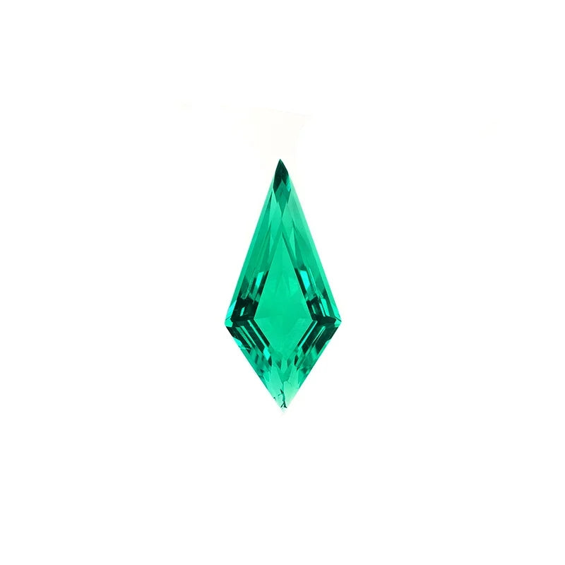 Shield Shape Lab Grown Emerald