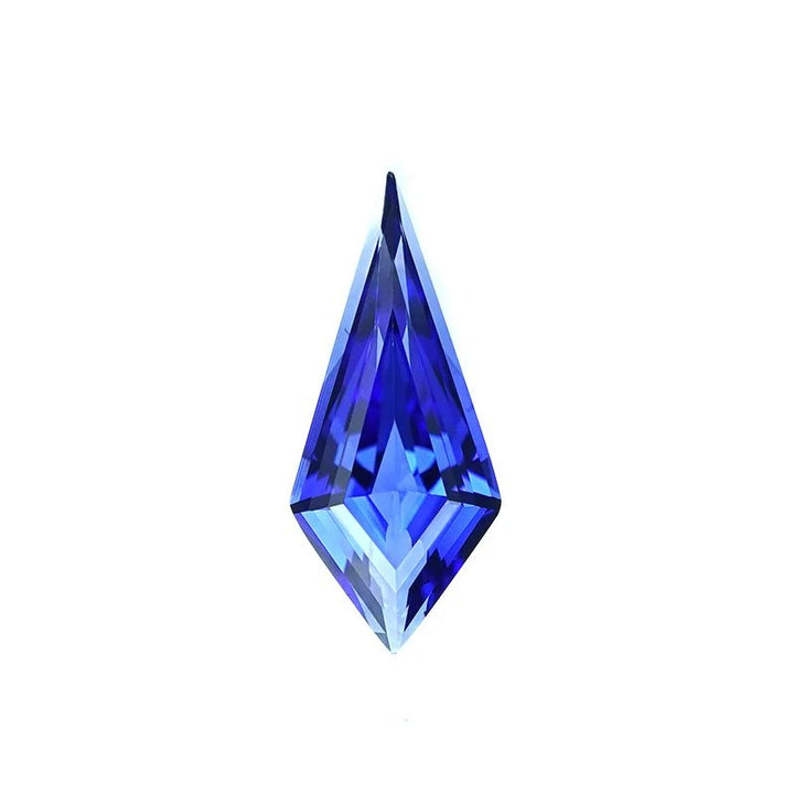 Shield Shape Lab Grown Blue Sapphire