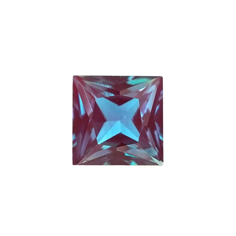 Princess Cut Lab Grown Alexandrite