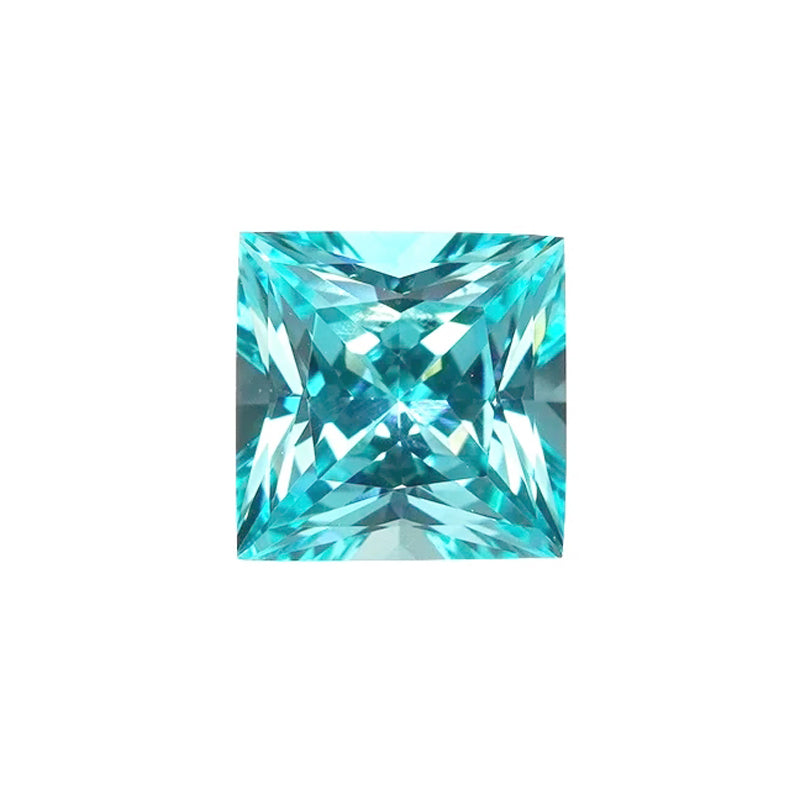 Princess Cut Lab Grown Paraiba Tourmaline