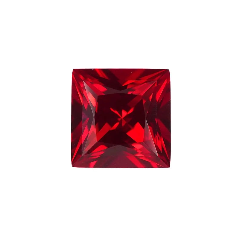 Princess Cut Lab Grown Ruby