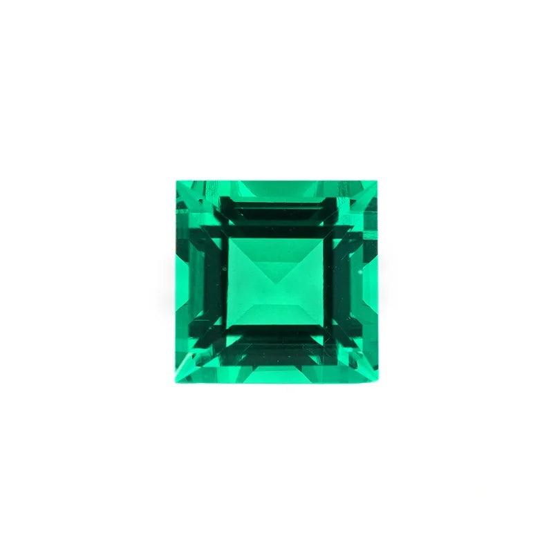 Square Step Cut Lab Grown Emerald
