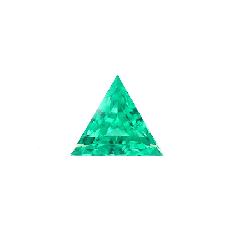 Triangle Cut Lab Grown Emerald