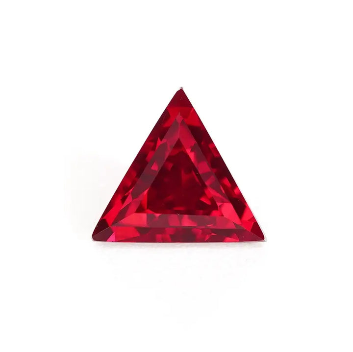 Triangle Cut Lab Grown Ruby