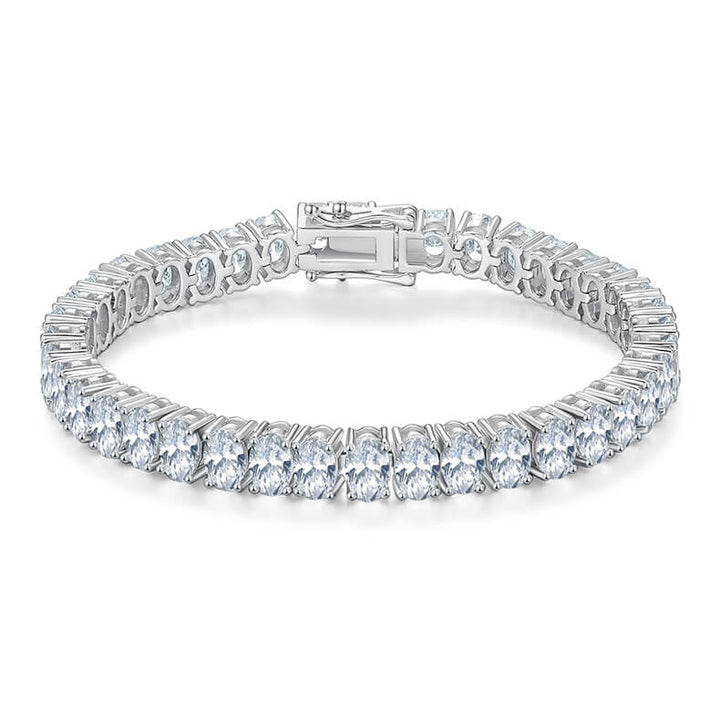 Oval cut Moissanite tennis bracelet
