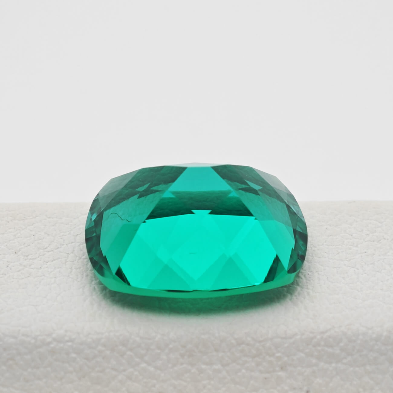 Antique Cushion Cut Lab Grown Emerald