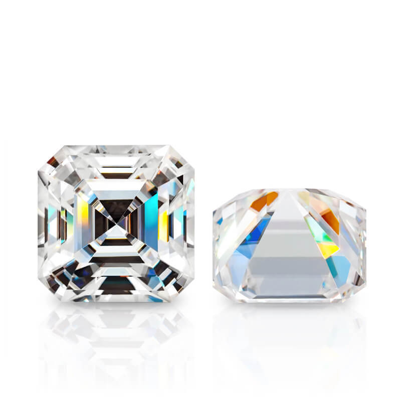 Asscher Cut Moissanite Stone
