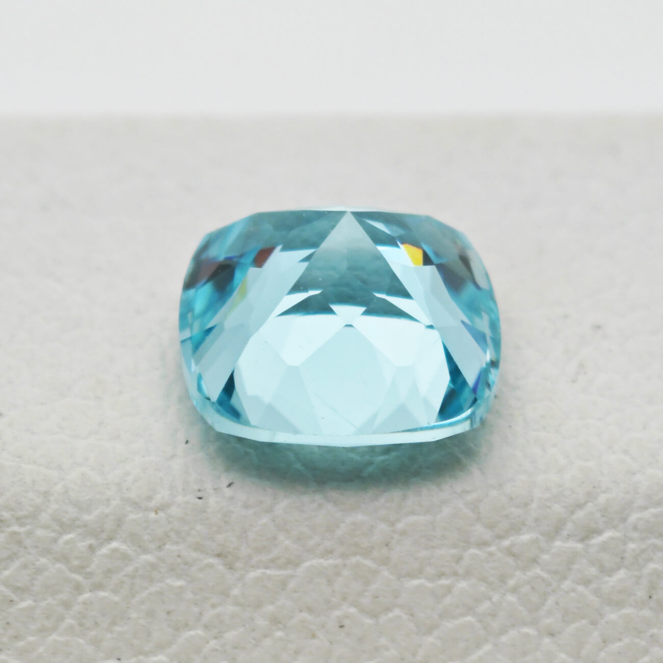 Cushion Cut Lab Grown Paraiba YAG