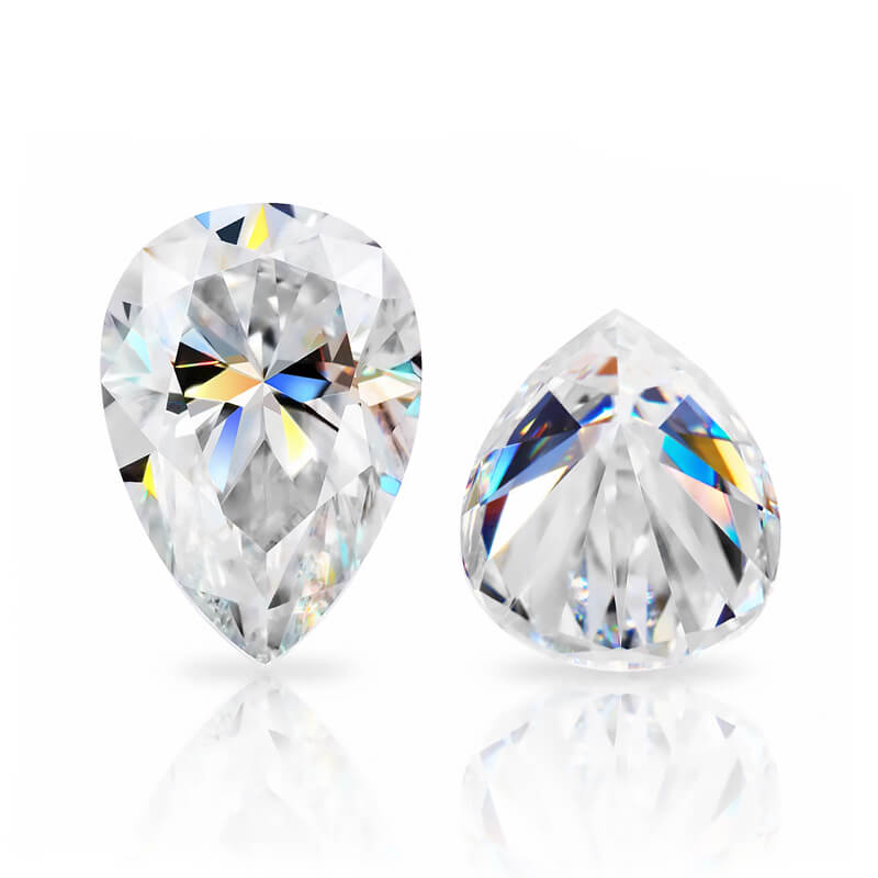 pear cut moissanite