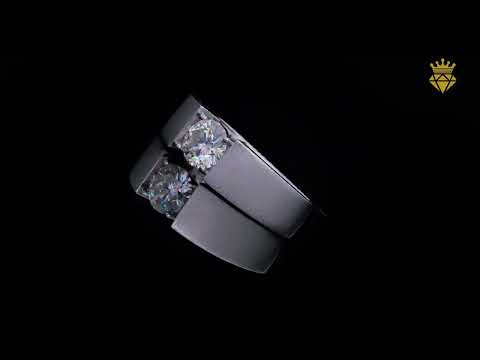 925 sterling silver Moissanite ring for men