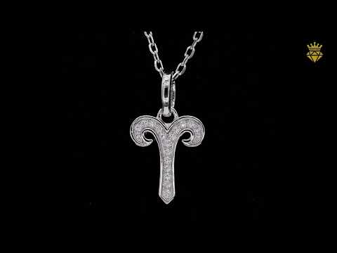 Aries of Zodiac signs Moissanite pendant necklace