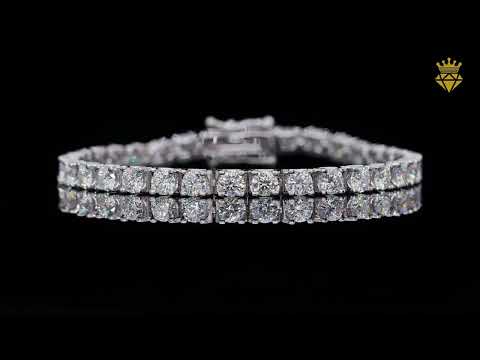 Classic round cut Moissanite tennis bracelet
