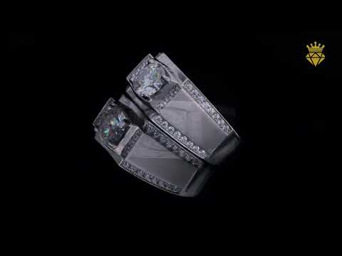 925 sterling silver Moissanite ring for men