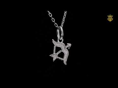 Sagittarius of Zodiac signs Moissanite pendant necklace
