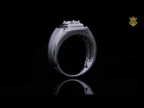 925 sterling silver Moissanite ring for men