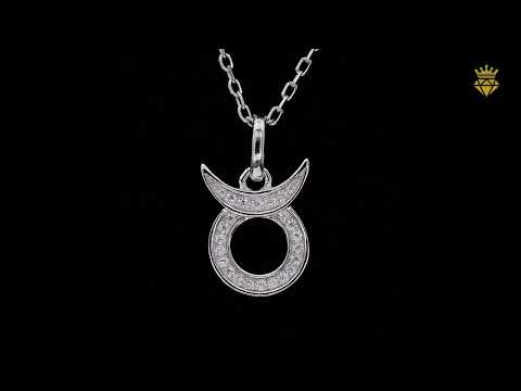 Taurus of Zodiac signs Moissanite pendant necklace