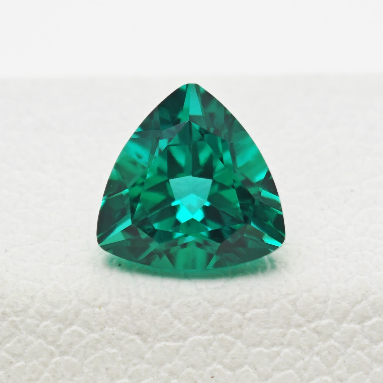 Trillion Cut Lab Grown Emerald