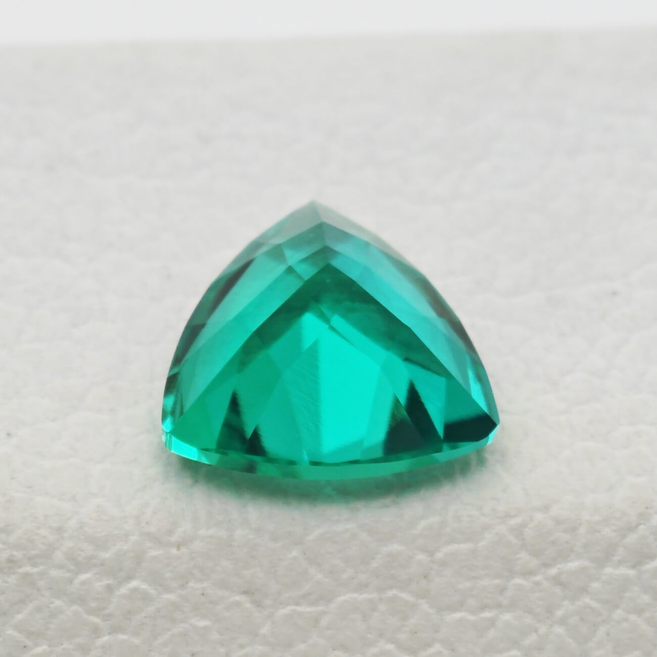 Trillion Cut Lab Grown Emerald