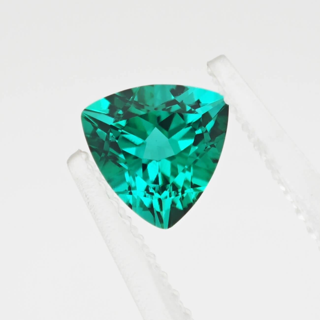 Trillion Cut Lab Grown Emerald